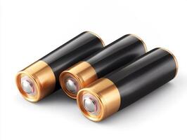 Duracell batteries showcased on a clean surface for energy needs photo