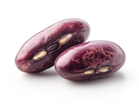 riñón frijoles desplegado en un blanco antecedentes para culinario propósitos foto