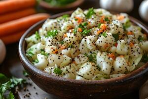 Fresh Summer Potato Salad with Herbs and Black Pepper - Perfect for Picnics and Gatherings photo