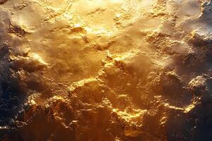 Abstract Golden Texture with Warm Light for Creative Design and Decor photo
