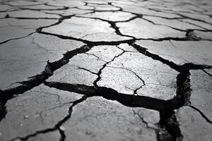 Drought Impact Climate Change Cracked Earth Texture for Environmental Design photo