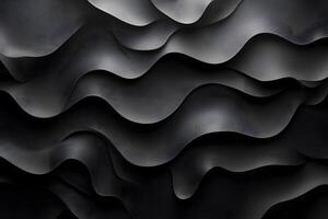 Abstract Black and Gray Wavy Pattern Modern Artistic Design for Backgrounds and Textures photo