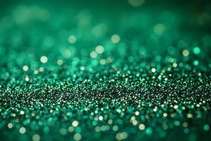 Sparkling Green Glitter Texture for Festive and Creative Design Projects photo