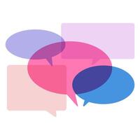 Speech bubbles. Colorful trendy design. illustration on white background. vector