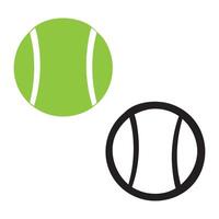 Tennis ball. Outline and flat version. Graphic design. Hand drawn illustrations on white background. vector