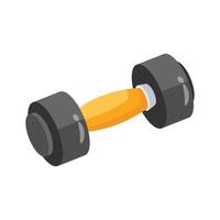 Ready to use 3d style icon of workout dumbbell vector
