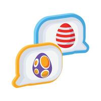 Easter message icon designed in a 3d style vector