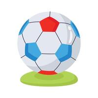 Easy to edit icon of soccer creatively designed in 3d style vector