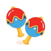 Get a glimpse of rattles icon designed in 3d style vector