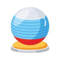 Have a look at this creatively designed 3d icon of yoga ball vector