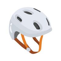 Get a glimpse of this catchy 3d style icon of cycle helmet vector