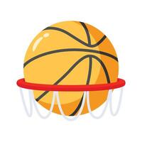 Catch a sight of this amazing 3d style icon of basketball vector