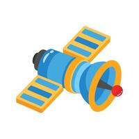 Check out our premium 3d style icon of artificial satellite vector