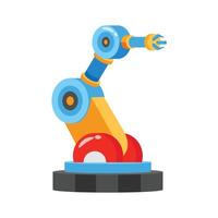 Get your hands on this 3d style icon of robotic arm vector