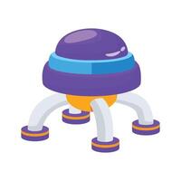 Ready to use 3d style icon of space ufo vector