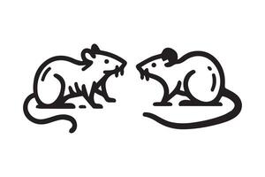 Rat icon, design and art illustration vector