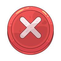 exit button illustration vector