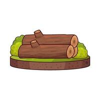 Illustration of stack three trunks vector