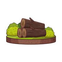 stack three trunks vector