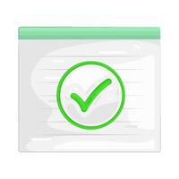 Illustration of Document Approve vector