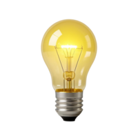 Retro Style Incandescent Lightbulb Emitting A Soft Glow Transparent Background png