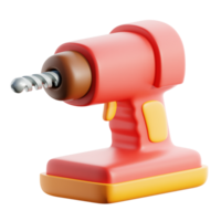 Drill 3D element png