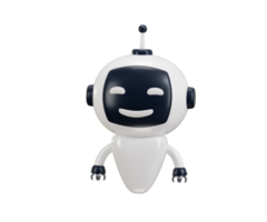 Robot chatbot icon 3d render concept of AI in science and business, Technology and engineering Robot Waving Hand png