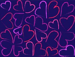 Beautiful bright, abstract background for Valentine's Day, hearts on a blue background vector