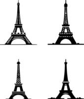 eiffel tower illustration vector