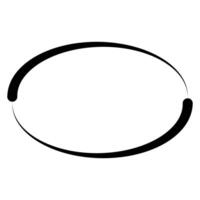 Cycle Renewal, Endless Loop black oval loop with open ends vector