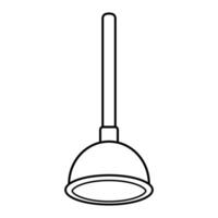 Plunging into Action, plunger Ultimate Clog Busting Hero vector