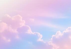 Sky and clouds background with a pastel colored. Color of the year 2019. photo