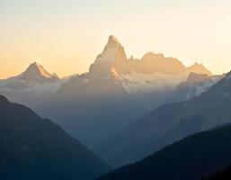 Matterhorn, Zermatt, Switzerland. Beautiful mountain landscape2 photo