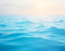 Blue sea water background. Soft focus and shallow depth of field. photo