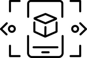 A linear style icon depicting sales product vector