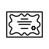 Contract line icon. symbol in trendy flat style on white background. Web sings for design. vector