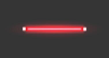 Neon Led Light Tube Glowing Lamp in Vibrant Colors, creating a striking ambiance vector