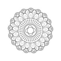 Ornate Mandala Artwork with Concentric Circles and Intricate Patterns for Creating a Calm Spiritual Space vector