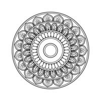 Delicate Mandala Design with Hand-Drawn Elements and Geometric Shapes for Peaceful Meditation and Mindfulness vector