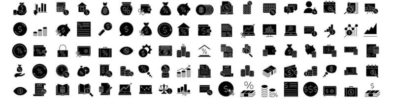 Business icons set. Simple set of business icons for web design on white background vector