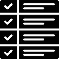Task, Task Board, To Do Glyph Solid Icon vector