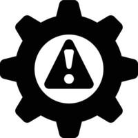 Risk Control, Risk Mitigation Glyph Solid Icon vector