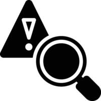 Risk Monitoring, Risk Analysis, Risk Glyph Solid Icon vector