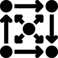 Dynamic, Flexible, Flexibility Glyph Solid Icon vector