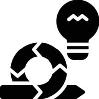 Agile Initiation, Idea, Concept Glyph Solid Icon vector