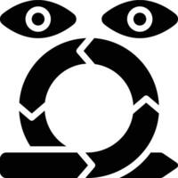 Agile Monitoring, Monitoring, Review Glyph Solid Icon vector