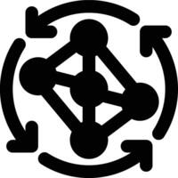 System Development, Life Cycle, Lifecycle Glyph Solid Icon vector
