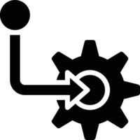 Integration, Integrated, Implementation Glyph Solid Icon vector