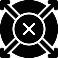 Scope Creep, Uncontrolled, Scope Glyph Solid Icon vector