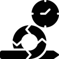 Agile, Time, Estimation Glyph Solid Icon vector